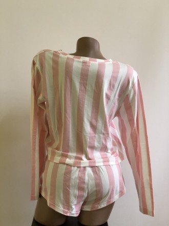 Стильная женская пижама Барби в полоску.
В теплое время года в таком комплекте в. . фото 7
