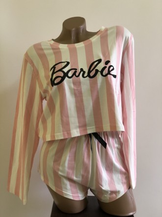 Стильная женская пижама Барби в полоску.
В теплое время года в таком комплекте в. . фото 6