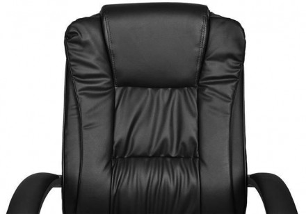 Комп'ютерне офісне крісло з еко шкіри Malatec 8983 чорне Офісне крісло, яке ідеа. . фото 7