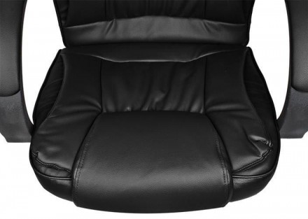 Комп'ютерне офісне крісло з еко шкіри Malatec 8983 чорне Офісне крісло, яке ідеа. . фото 8