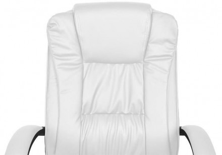 Комп'ютерне офісне крісло з еко шкіри Malatec 8984 біле Офісне крісло, яке ідеал. . фото 7