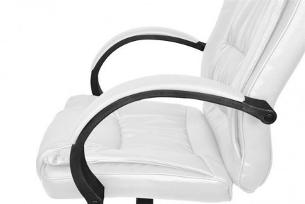 Комп'ютерне офісне крісло з еко шкіри Malatec 8984 біле Офісне крісло, яке ідеал. . фото 6