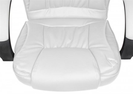 Комп'ютерне офісне крісло з еко шкіри Malatec 8984 біле Офісне крісло, яке ідеал. . фото 8