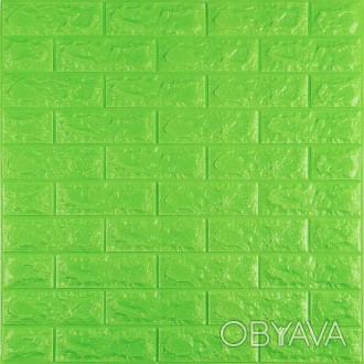 Декоративна 3D панель самоклейка під цеглу Зелений 700х770х7мм (013-7)
Декоратив. . фото 1