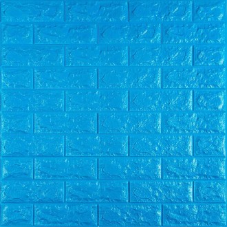 Декоративна 3D панель самоклейка під цеглу Синій 700х770х7мм (003-7)
Декоративні. . фото 2