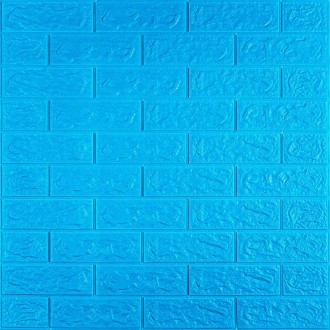 Декоративна 3D панель самоклейка під цеглу Синій 700х770х5мм (003-5)
Декоративні. . фото 2