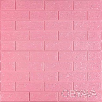 Декоративна 3D панель самоклейка під цеглу Рожевий 700х770х3мм (004-3)
Декоратив. . фото 1