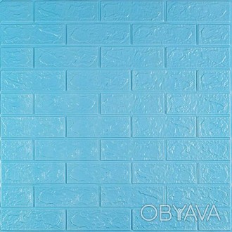 Самоклеюча декоративна 3D панель під блакитну цеглу 700х770х3мм (005-3)
Декорати. . фото 1