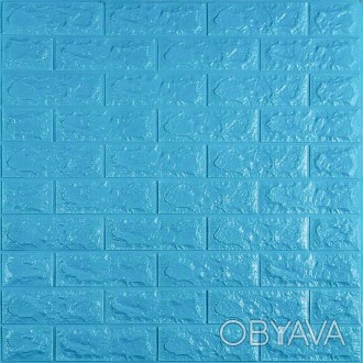 Самоклеюча декоративна 3D панель під блакитну цеглу 700х770х7мм (005-7)
Декорати. . фото 1
