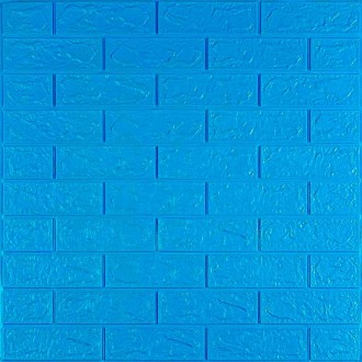 Декоративна 3D панель самоклейка під цеглу Синій 700х770х3мм (003-3)
Декоративні. . фото 2