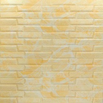 Самоклеюча декоративна 3D панель жовто-біла кладка 700х770х7мм (039)
Декоративні. . фото 2