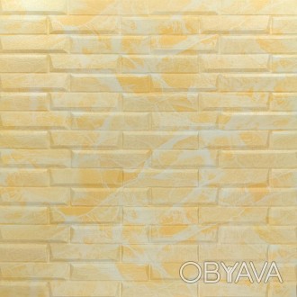 Самоклеюча декоративна 3D панель жовто-біла кладка 700х770х7мм (039)
Декоративні. . фото 1