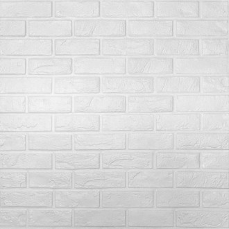 Самоклеюча 3D панель культурний камінь білий 700х800х8мм (196)
Декоративна панел. . фото 2