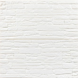 Самоклеюча 3D панель культурний камінь білий 700х600х8мм (191)
Декоративна панел. . фото 2