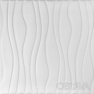 Самоклеюча декоративна настінно-стельова 3D панель хвилі 600*600*6mm
Мрієте зроб. . фото 1