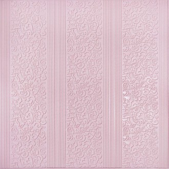 Самоклеюча 3D панель ніжно-рожева 700х700х5мм (140)
Декоративні 3D панелі на сам. . фото 2