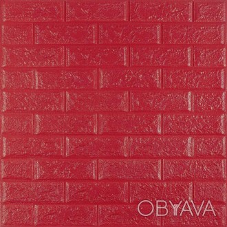 Самоклеюча 3D панель малинова-червона 700х770х5мм (108-5)
Декоративні 3D панелі . . фото 1