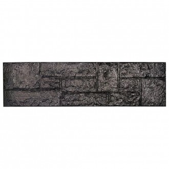 Самоклеюча 3D панель камінь чорний 1115х300х11мм (197)
Декоративні 3D панелі на . . фото 2
