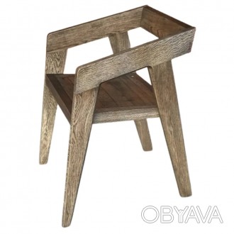 Кресло деревянное с подлокотниками и подушкой COMFORT