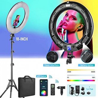 Кольцевой свет Viltrox Weeylite WE-10S 18" Bi-Color RGB LED Ring Light Kit (WE-1. . фото 10