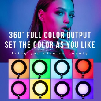 Кольцевой свет Viltrox Weeylite WE-10S 18" Bi-Color RGB LED Ring Light Kit (WE-1. . фото 8