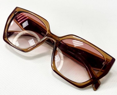Корректирующие женские многоугольные тонированные очки
	материал оправы: пластик. . фото 5