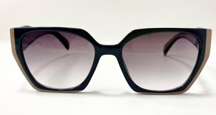 Корректирующие женские многоугольные тонированные очки
	материал оправы: пластик. . фото 3