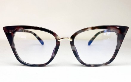 Защитные женские компьютерные очки лисички
	защита от ультрафиолета uv400;
	пол:. . фото 3