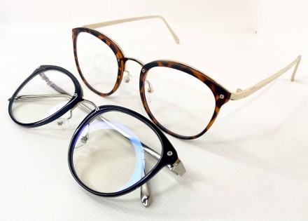 Защитные женские компьютерные круглые очки
	защита от ультрафиолета uv400;
	пол:. . фото 6