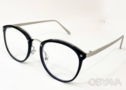 Защитные женские компьютерные круглые очки
	защита от ультрафиолета uv400;
	пол:. . фото 1
