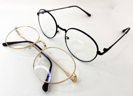 Защитные женские компьютерные круглые очки
	защита от ультрафиолета uv400;
	пол:. . фото 6