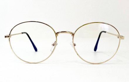 Защитные женские компьютерные круглые очки
	защита от ультрафиолета uv400;
	пол:. . фото 3