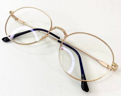 Защитные женские компьютерные круглые очки
	защита от ультрафиолета uv400;
	пол:. . фото 4