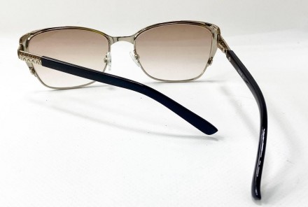 Корректирующие женские очки лисички с тонировкой градиент
	материал оправы: мета. . фото 4