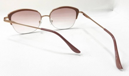 Корректирующие женские очки лисички с тонировкой градиент
	материал оправы: мета. . фото 3