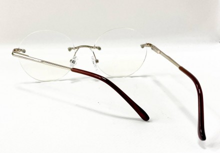 Защитные унисекс компьютерные круглые очки
	защита от ультрафиолета uv400;
	пол:. . фото 3