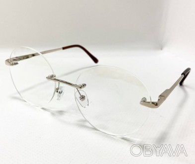 Защитные унисекс компьютерные круглые очки
	защита от ультрафиолета uv400;
	пол:. . фото 1