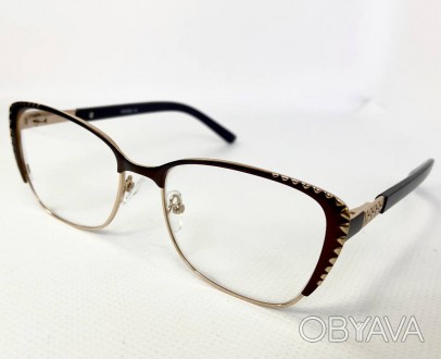 Корректирующие женские очки для зрения лисички
	материал оправы: металл;
	линзы . . фото 1