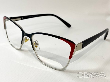 Корректирующие женские очки лисички с защитой от синего света
	материал оправы: . . фото 1