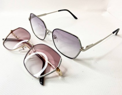 Корректирующие женские очки геометрия
	материал оправы: металл;
	линзы полимерны. . фото 7