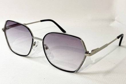 Корректирующие женские очки геометрия
	материал оправы: металл;
	линзы полимерны. . фото 2