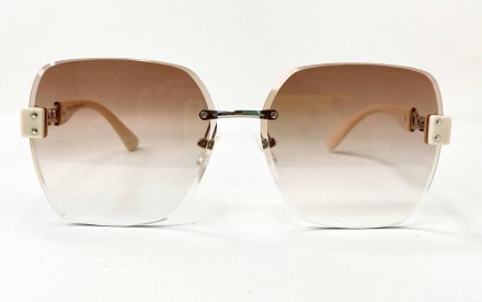 Солнцезащитные женские безоправные очки градиент
	защита от ультрафиолета uv400;. . фото 5