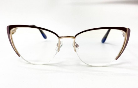 Корректирующие женские очки лисички с защитой от синего света
	материал оправы: . . фото 3