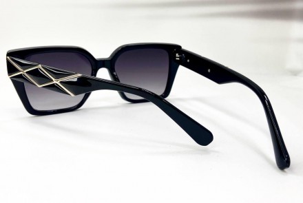 Солнцезащитные женские очки с градиентной тонировкой
	защита от ультрафиолета uv. . фото 3