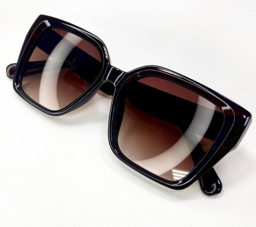 Солнцезащитные женские очки с градиентной тонировкой
	защита от ультрафиолета uv. . фото 6