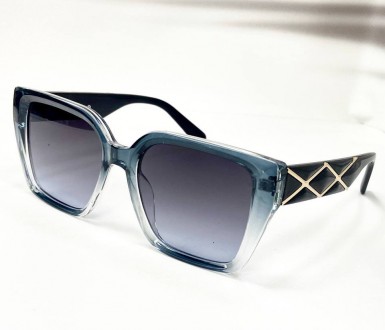 Солнцезащитные женские очки с градиентной тонировкой
	защита от ультрафиолета uv. . фото 2