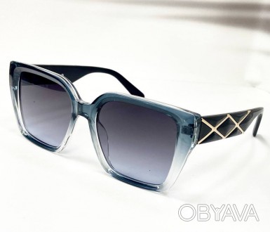 Солнцезащитные женские очки с градиентной тонировкой
	защита от ультрафиолета uv. . фото 1