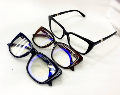 Корректирующие женские очки лисички с защитой от синего света
	материал оправы: . . фото 7
