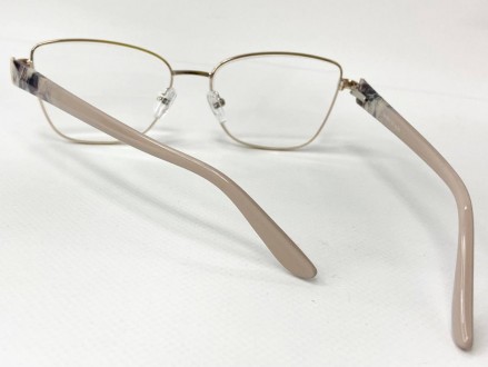 Корректирующие женские очки для зрения лисички
	материал оправы: металл;
	линзы . . фото 6
