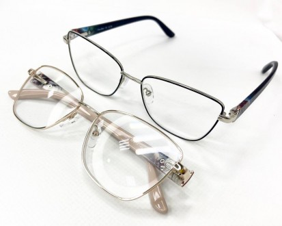 Корректирующие женские очки для зрения лисички
	материал оправы: металл;
	линзы . . фото 7
